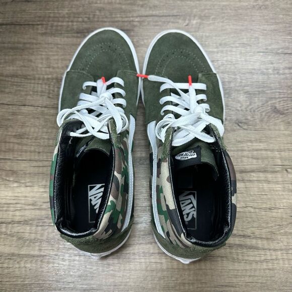 VANS~Men’s~Green Camo 508731  Hi-Top Skateboarding Sneakers~Size 13 - Picture 5 of 8
